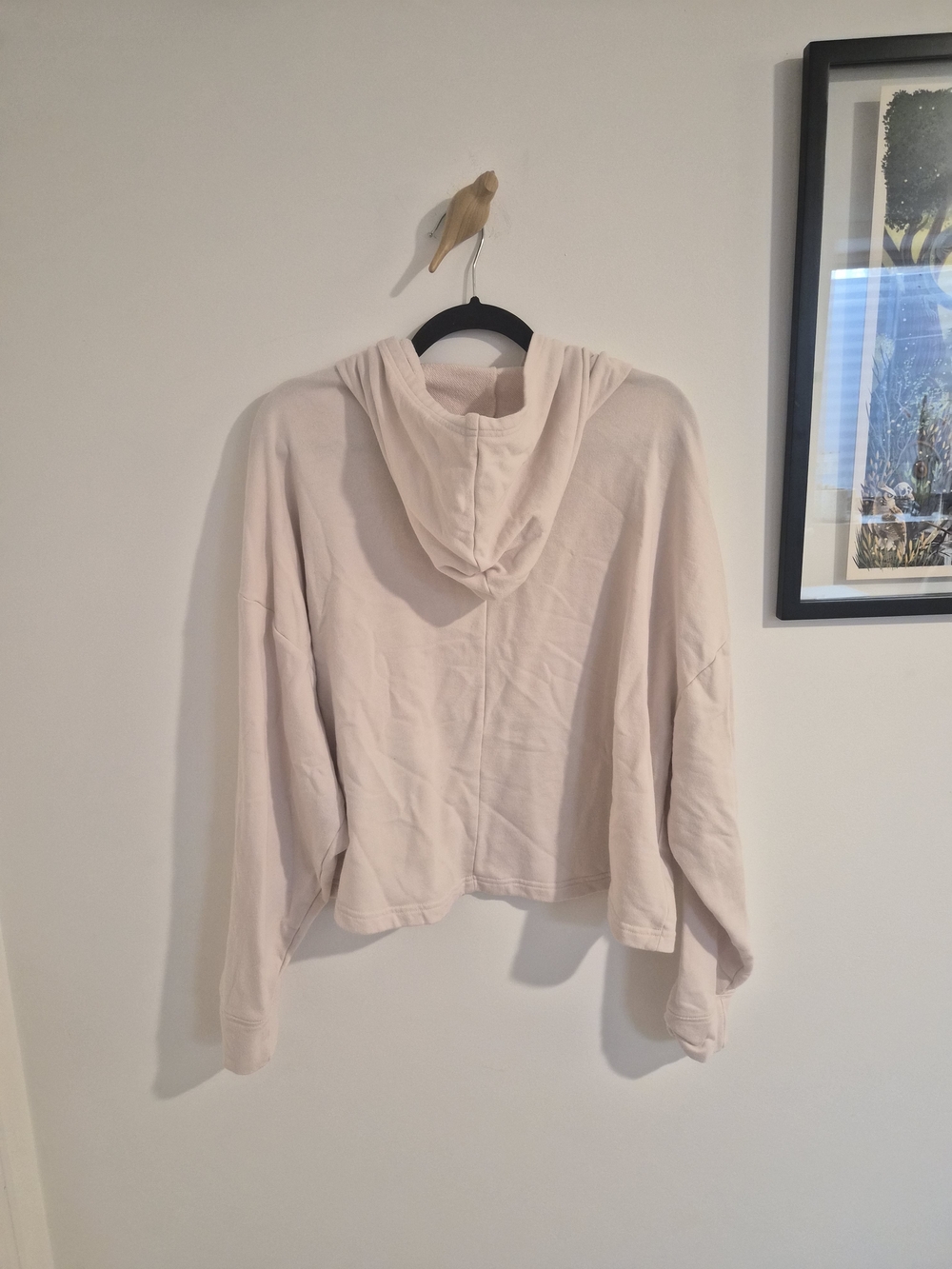 Fabletics | Cropped Light Blush Hoodie View 4